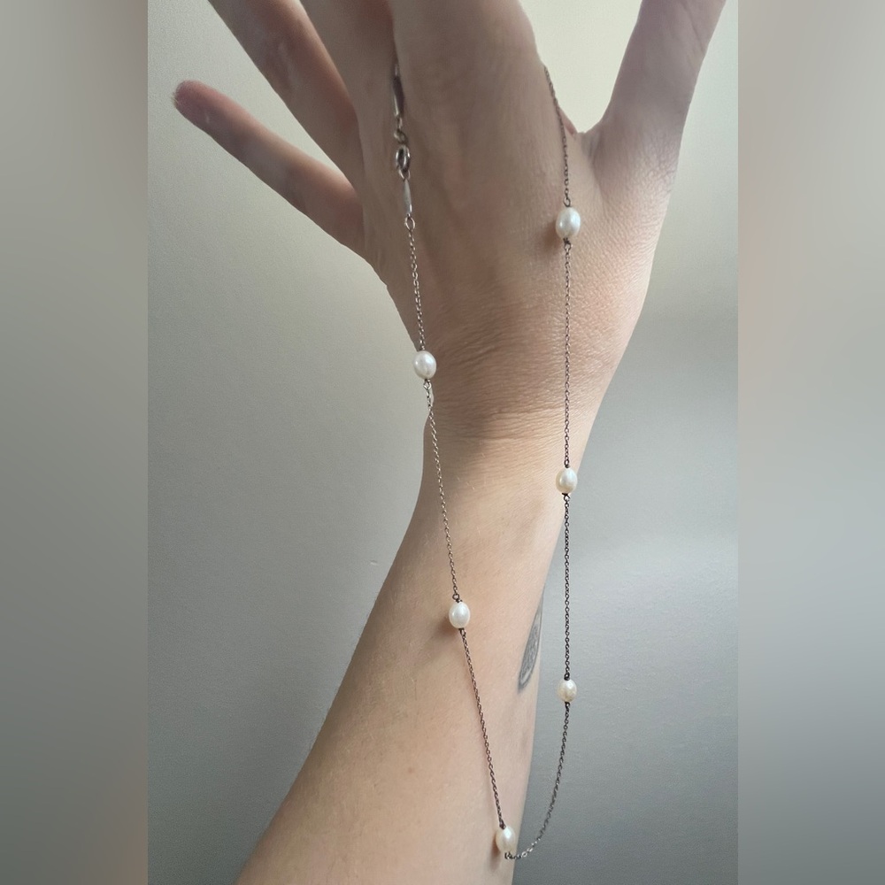 tiffany pearls by the yard elsa peretti necklace